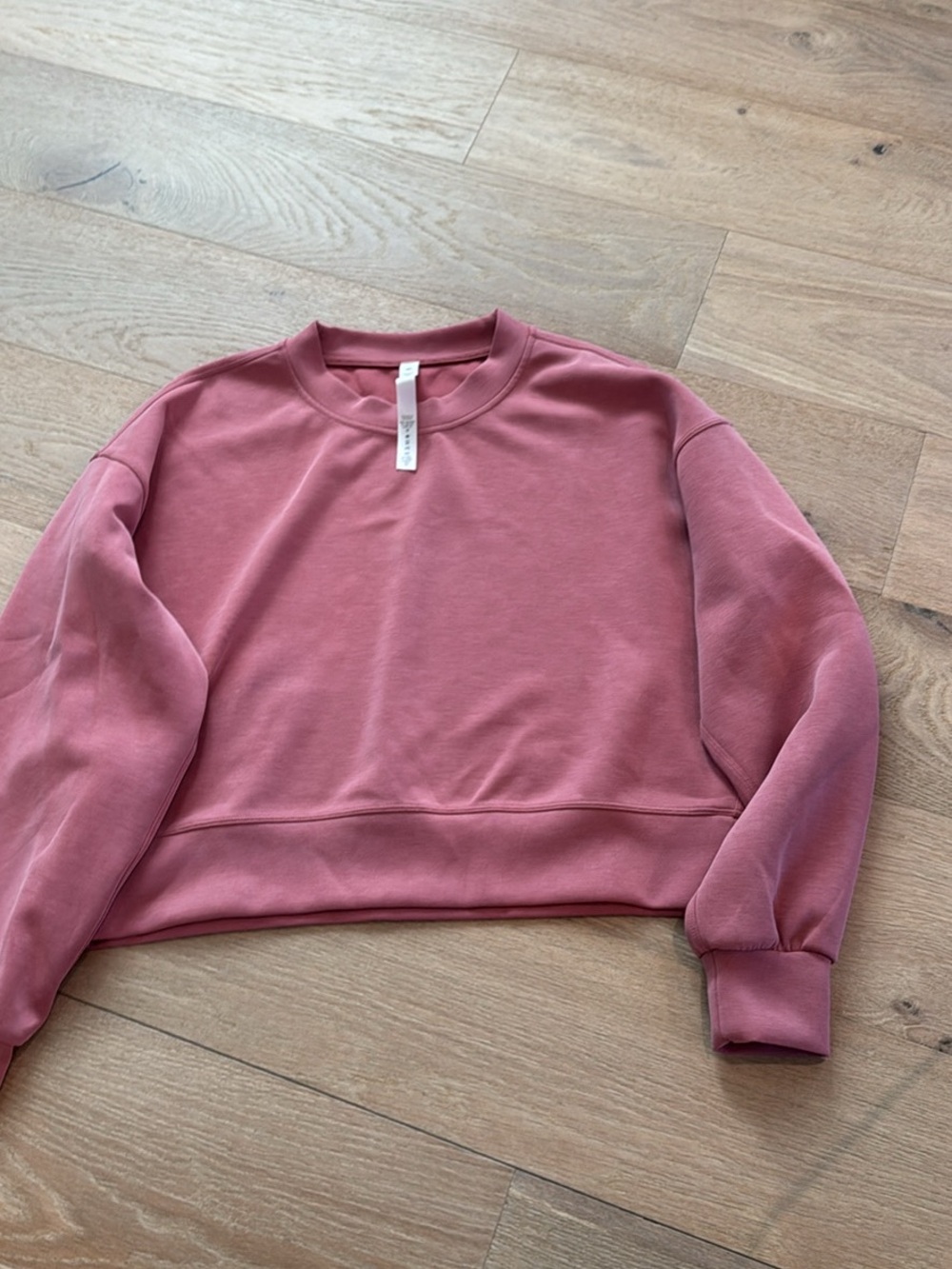 lululemon athletica softstrene dusty rose crewneck sweatshirt